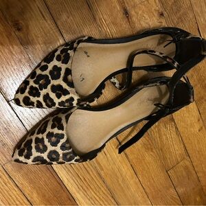 Crown Vintage Leopard Print Heels